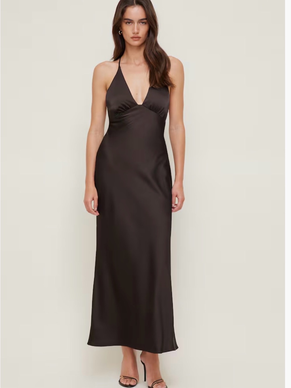 Dynamite Livia Satin Midi Dress